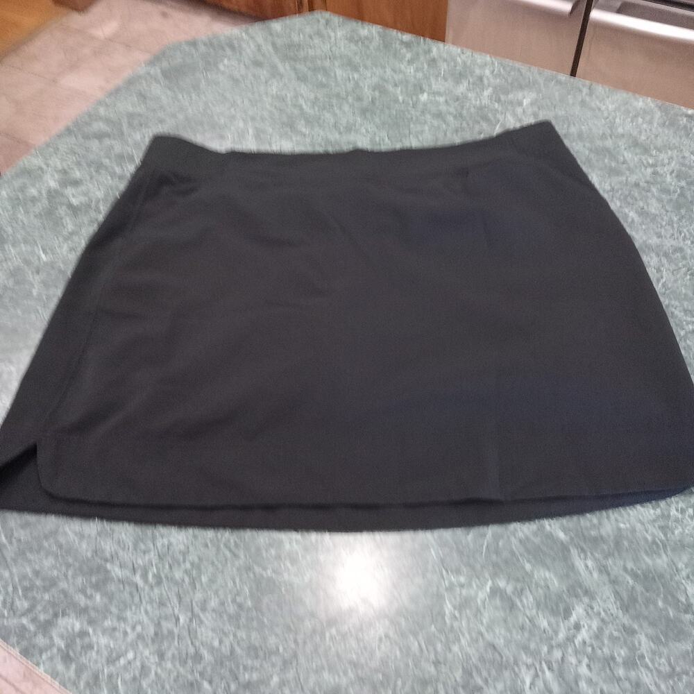 Women's XL 32 Degrees Cool Skort Black Shorts Pockets EUC Golf Tennis Pickleball